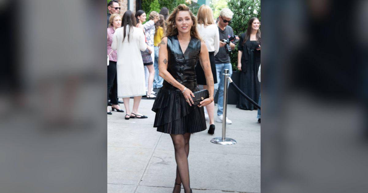 image of Miley Cyrus described the 'crash out' after performing for a large crowd.
