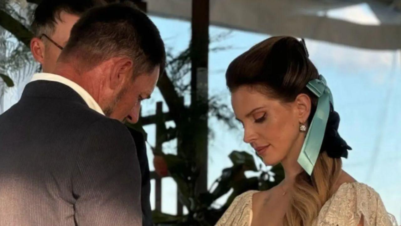Image of Lana Del Rey and Jeremey Dufrene tied the knot on September 26, 2024.
