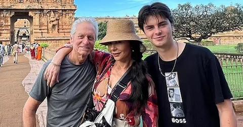 catherine zeta jones cozies up michael douglas son in india pp