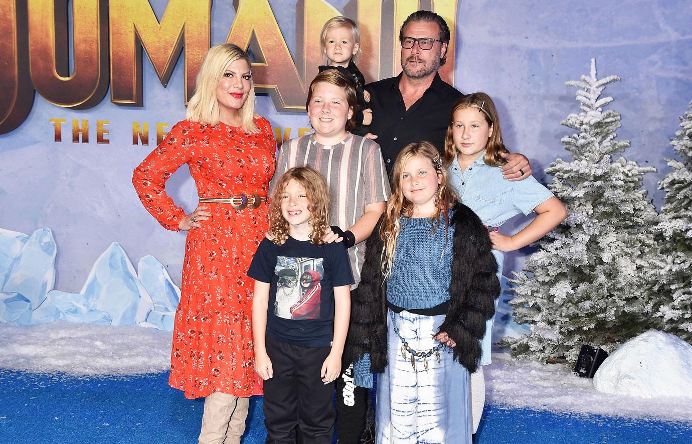 tori spelling admits it takes a village to balance life as a working mom as rumors of her split from dean mcdermott rage on