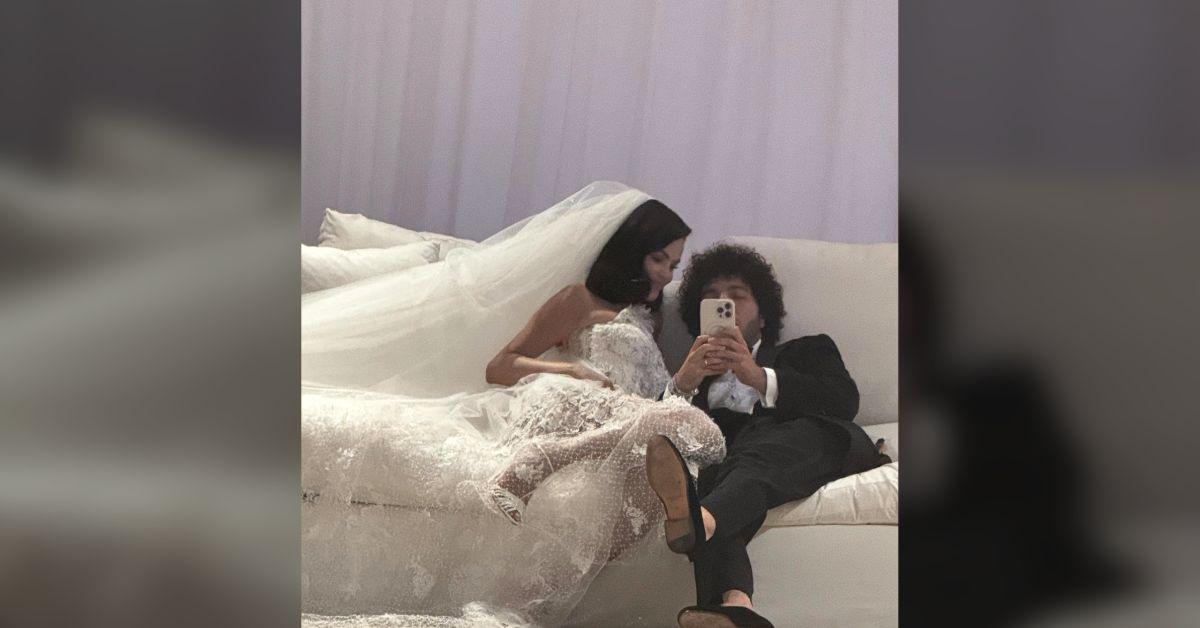 Image of Selena Gomez and Benny Blanco invited celebrity friends to their wedding.