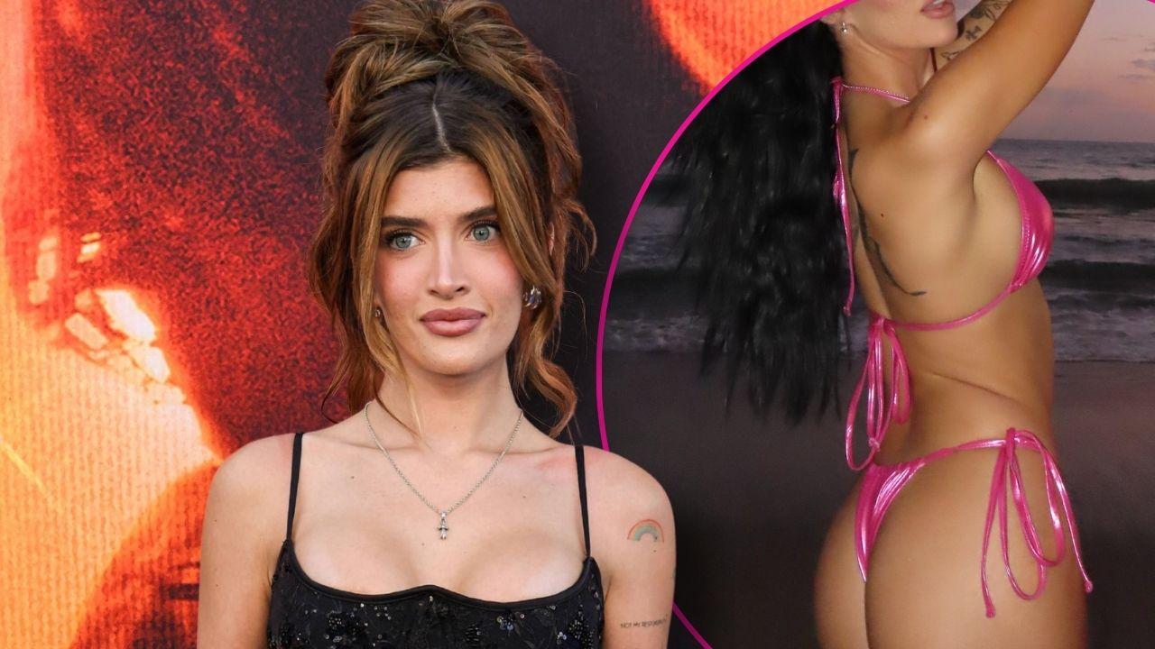 sami sheen hot pink thong bikini photos