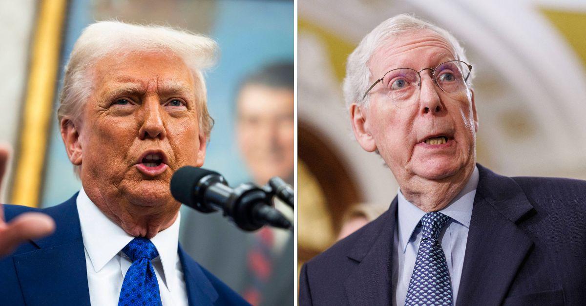 Composite photo of Donald Trump and Mitch McConnell