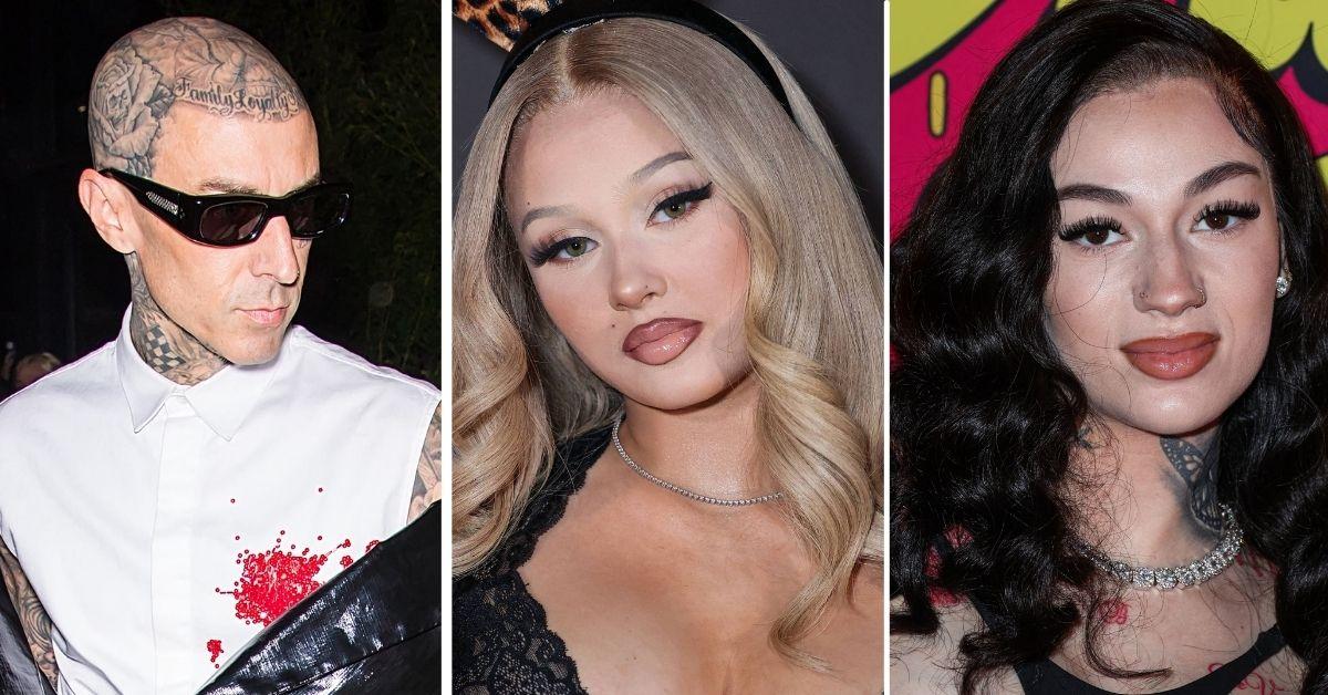 Travis Barker, Alabama Barker and Bhad Bhabie