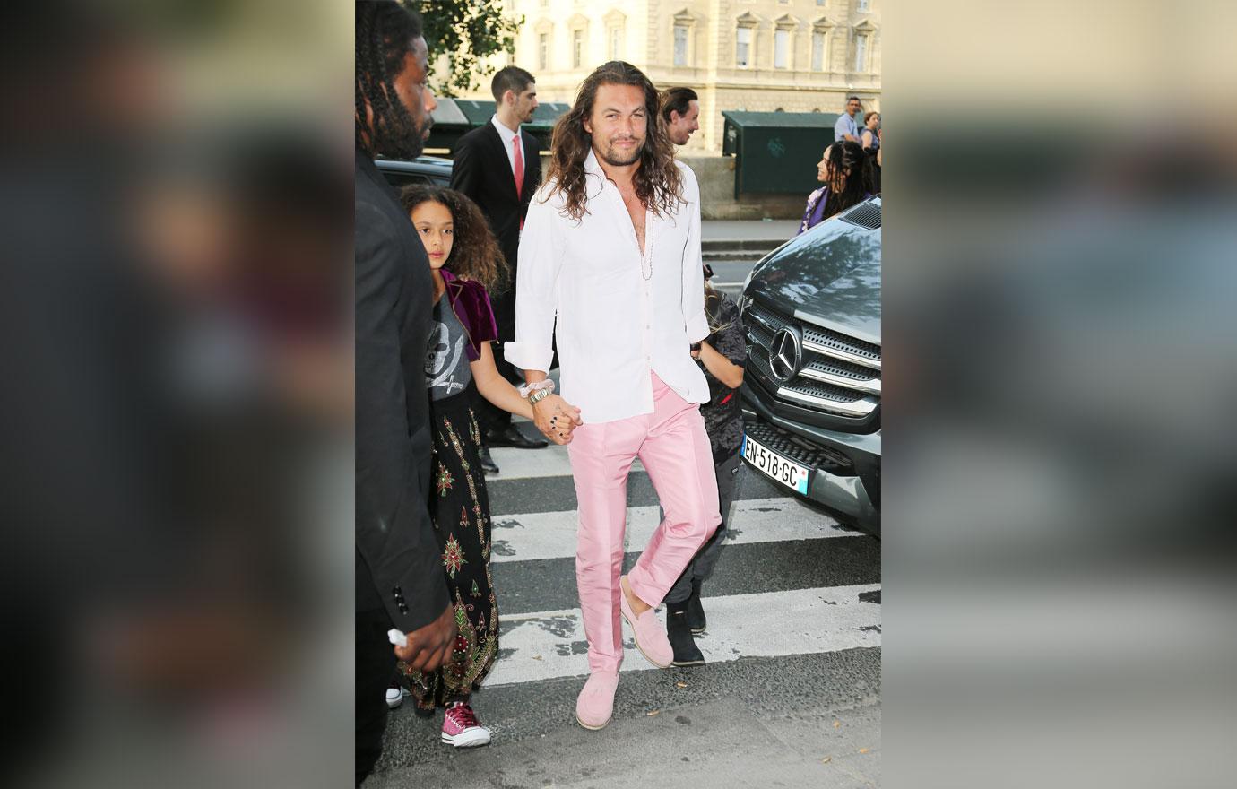 Jason Momoa Zoe Kravitz And Karl Glusman Paris Wedding