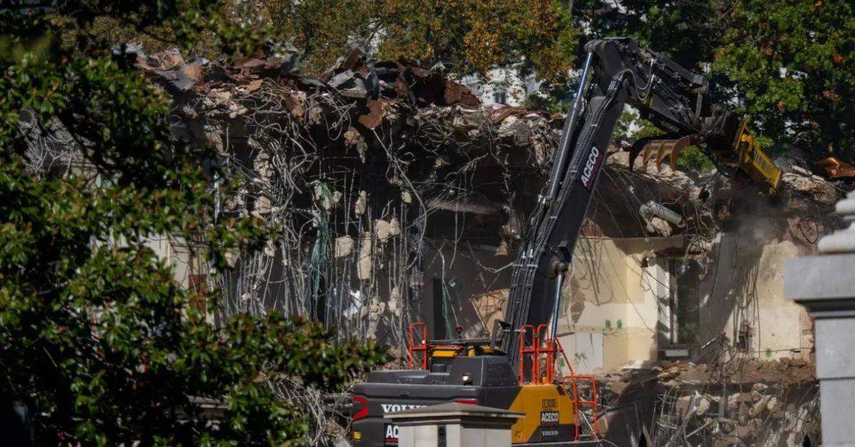 image of Hillary Clinton, Kamala Harris and Michelle Obama have criticized Trump's move to destroy the East Wing.