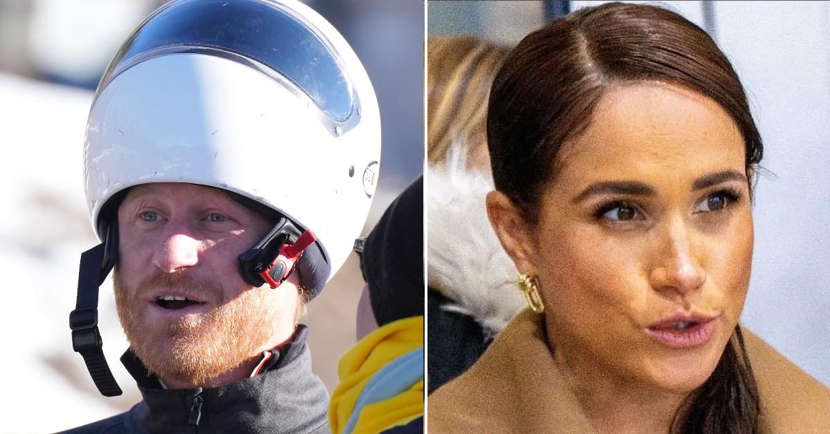 Split photo of Prince Harry and Meghan Markle