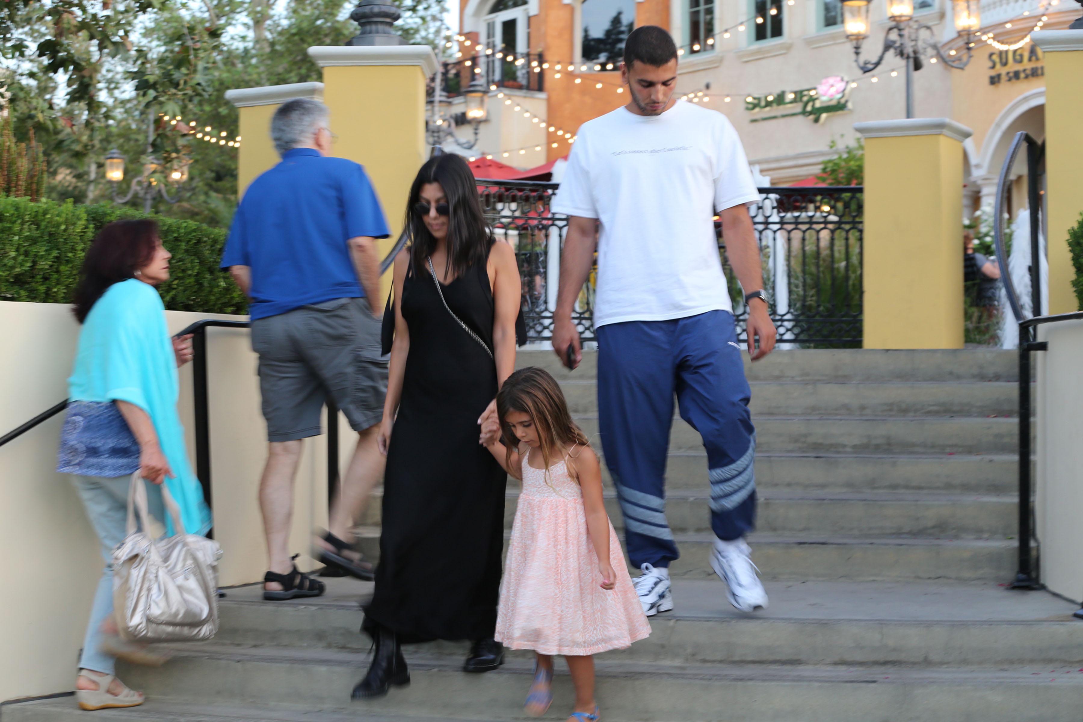 Kourtney and Younes take penelope to dinner