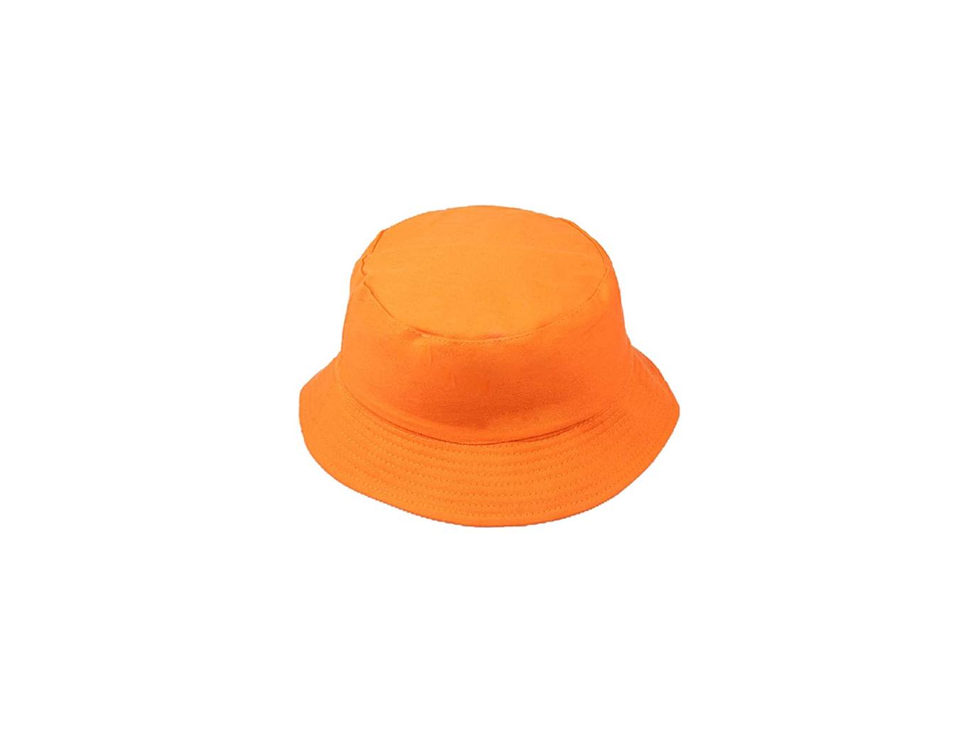 kendall jenner bikini neon orange sunglasses bucket hat