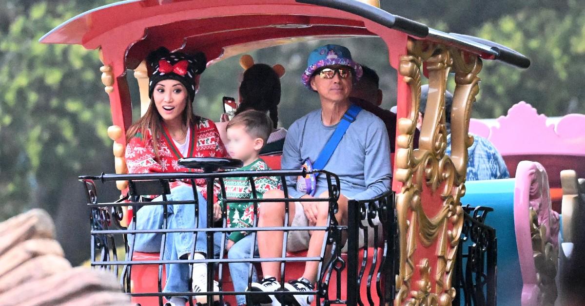 Photo of The family made sure to hit Disneyland's iconic rides.