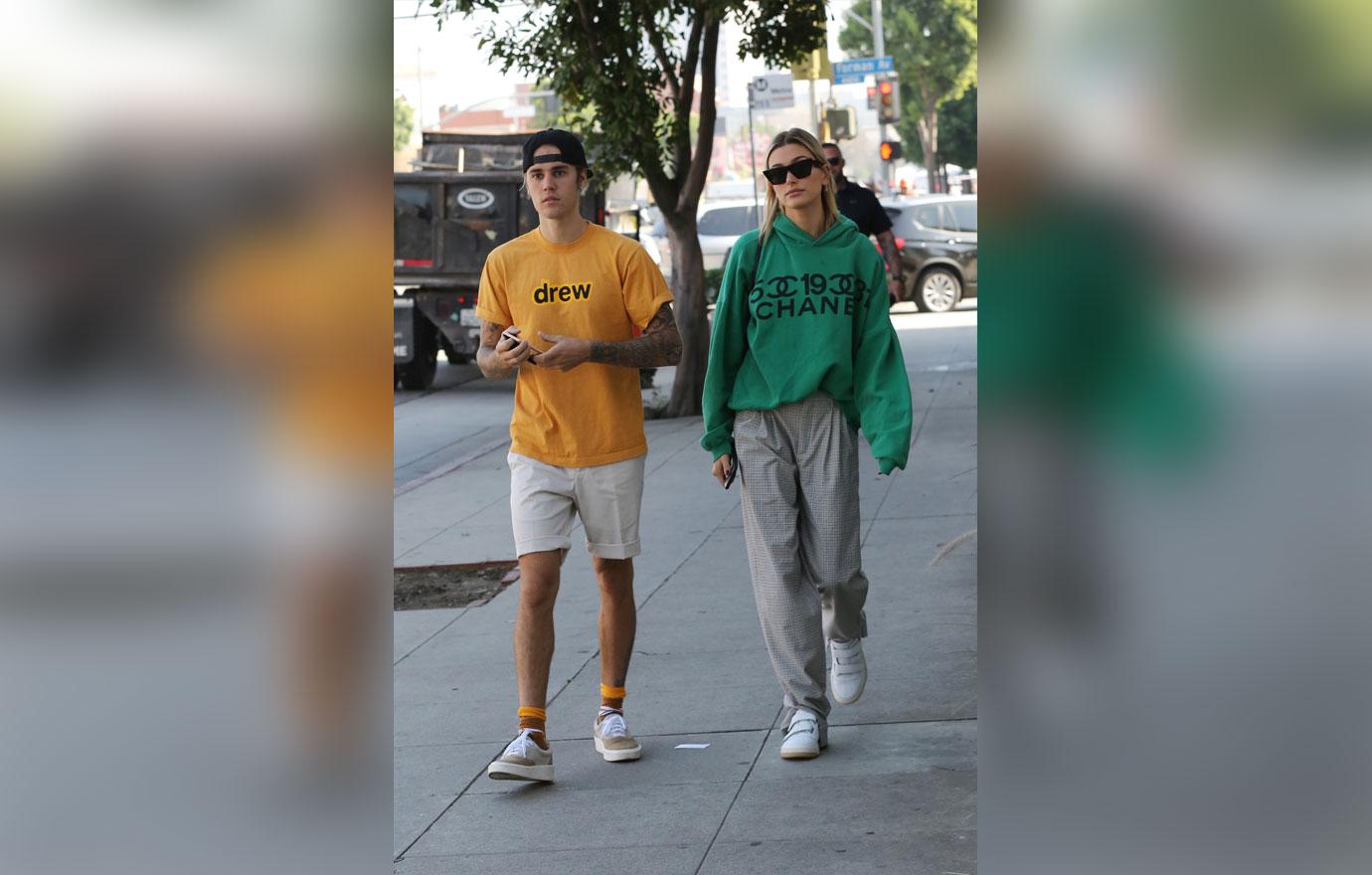 Justin Bieber and Hailey Baldwin head for a bite to eat