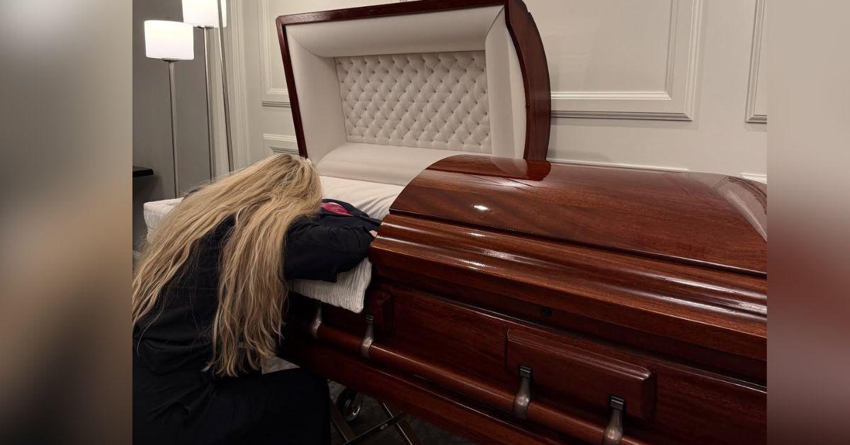 image of Erika Kirk said her husband 'died happy.'