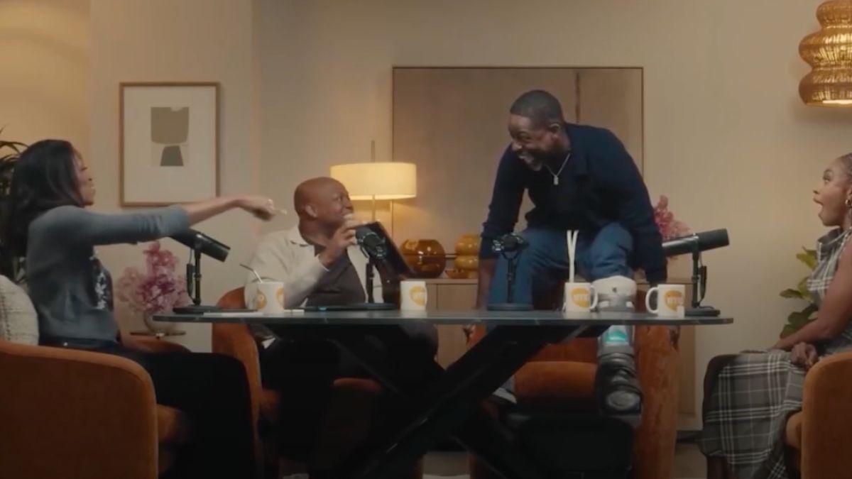 image of Michelle obama and sterling k. brown