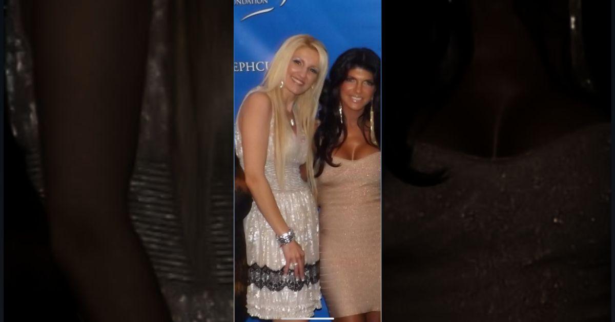 Photo of Penny Drossos Karagiorgis and Teresa Giudice