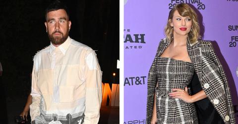 Photo of Travis Kelce and Taylor Swift.