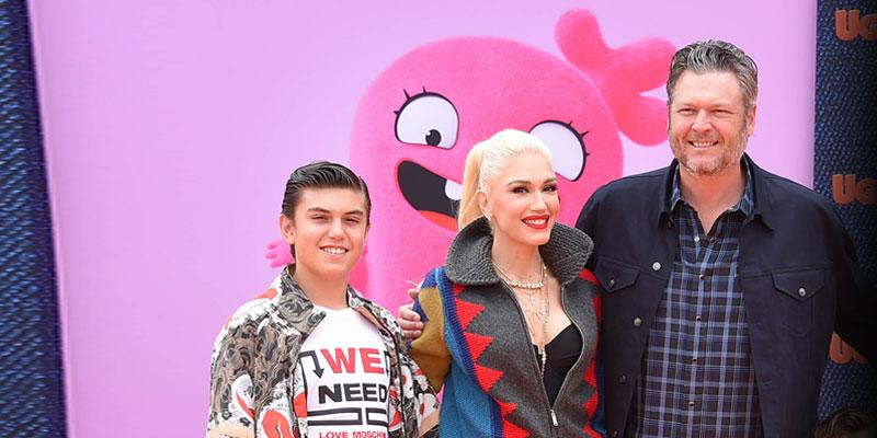 Gwen Stefani All Smiles With Blake Shelton and Kingston