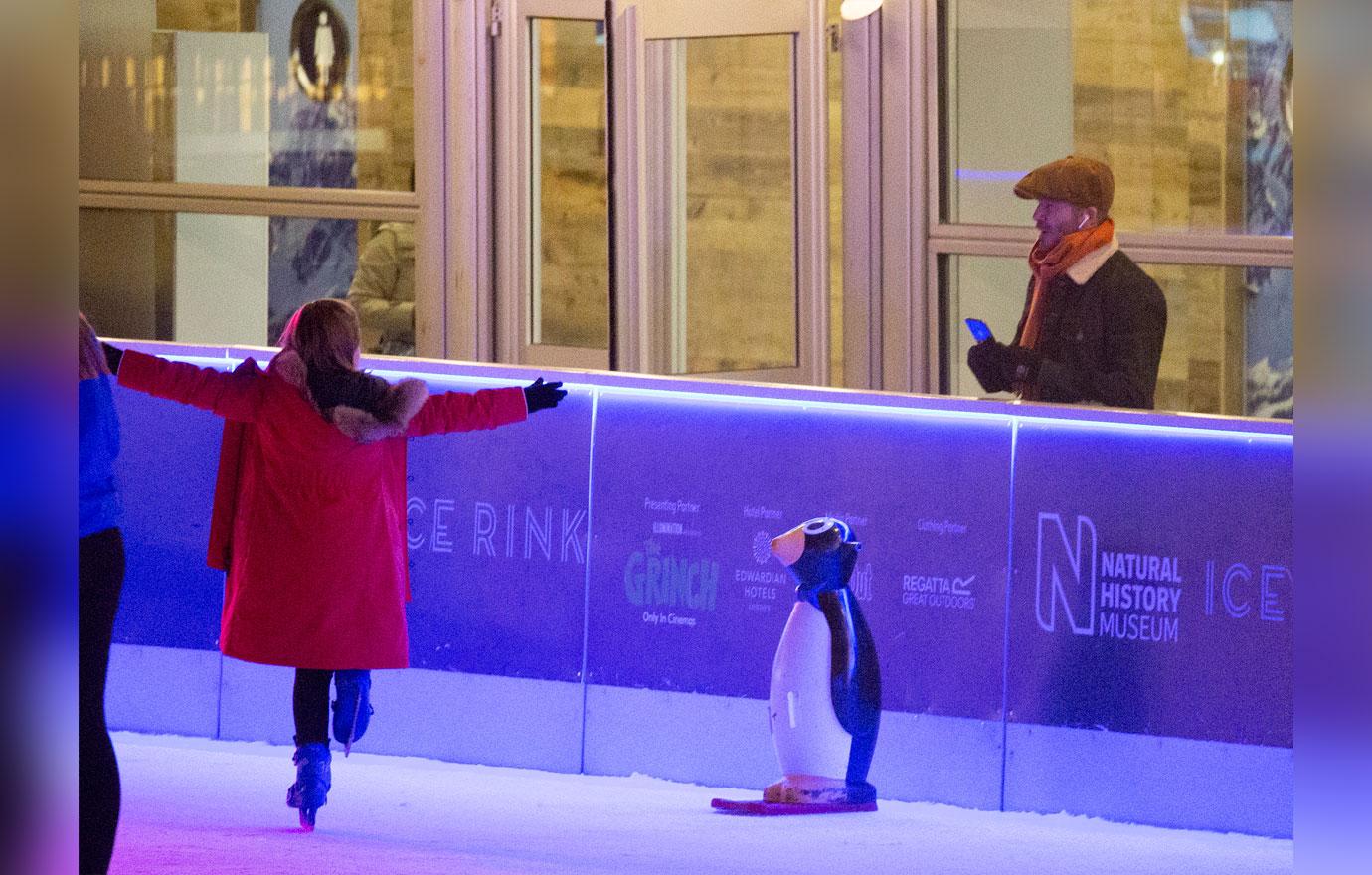 David Beckham At Natural History Museum Ice Rink &#8211;  November 26, 2018