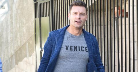Ryan Seacrest goes to a office building on Valentine’s Day