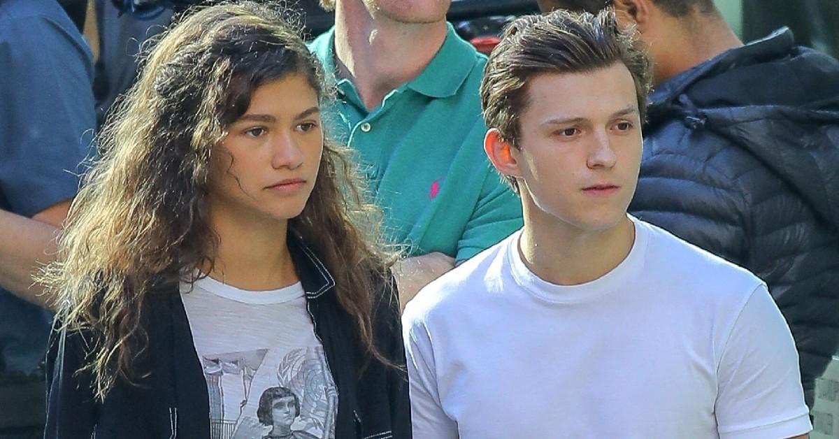 Photo of Zendaya and Tom Holland. 