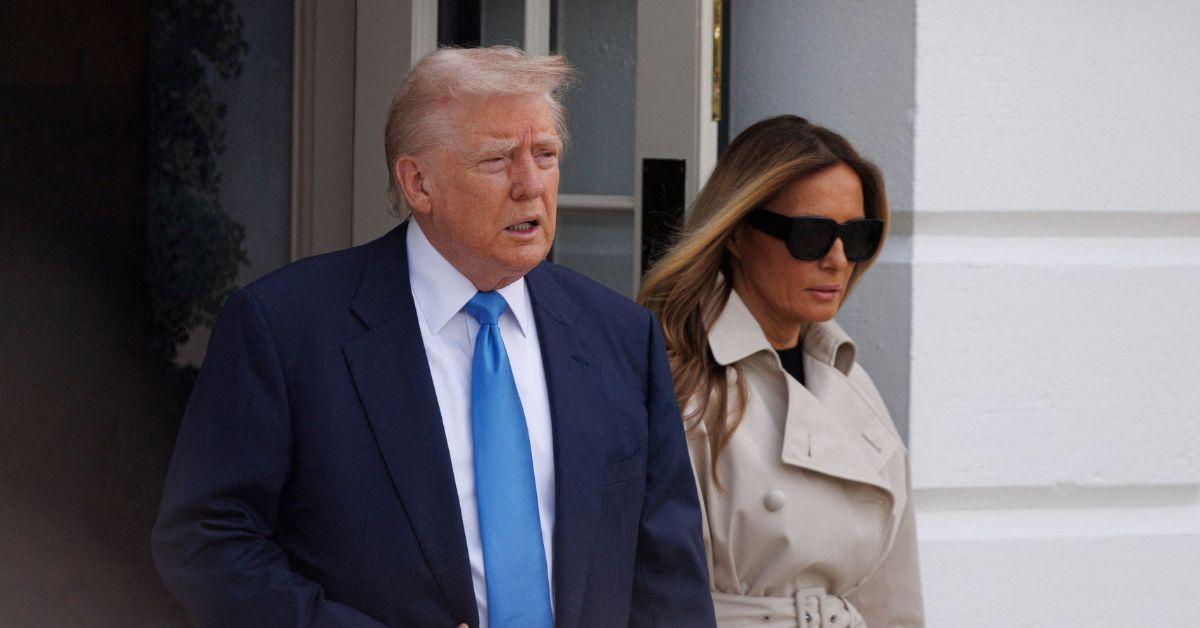 Photo of Donald Trump and Melania Trump