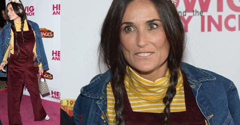 Demi moore ugly clothes hedwig opening night