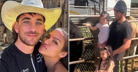 Photo of Alex Fine and Cassie Ventura; photo of their kids.