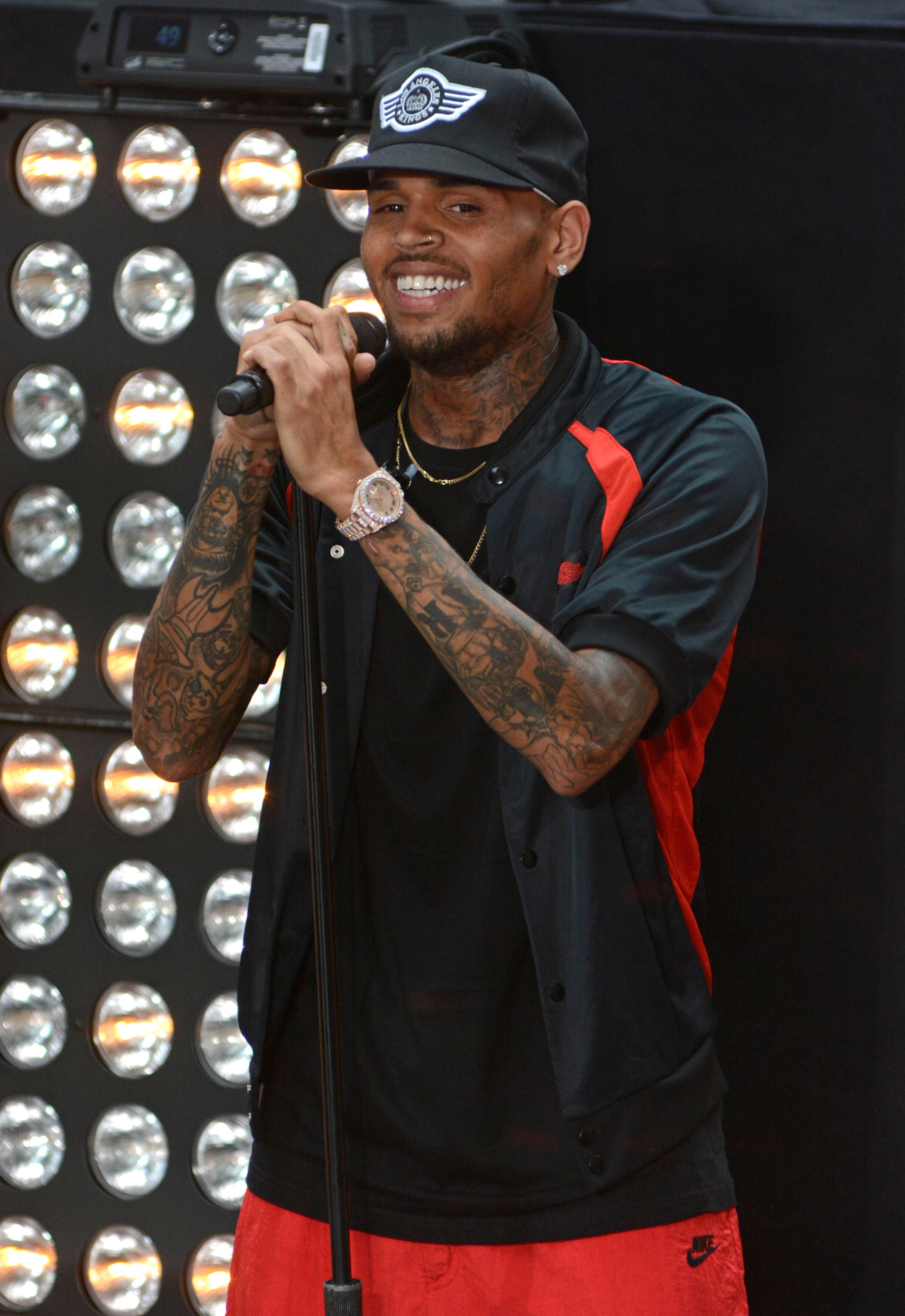 Chris Brown performs on the &#8216;Today&#8217; show, NYC