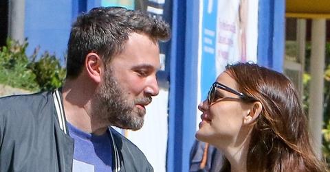 Ben Affleck and Jennifer Garner share a laugh as they leave church