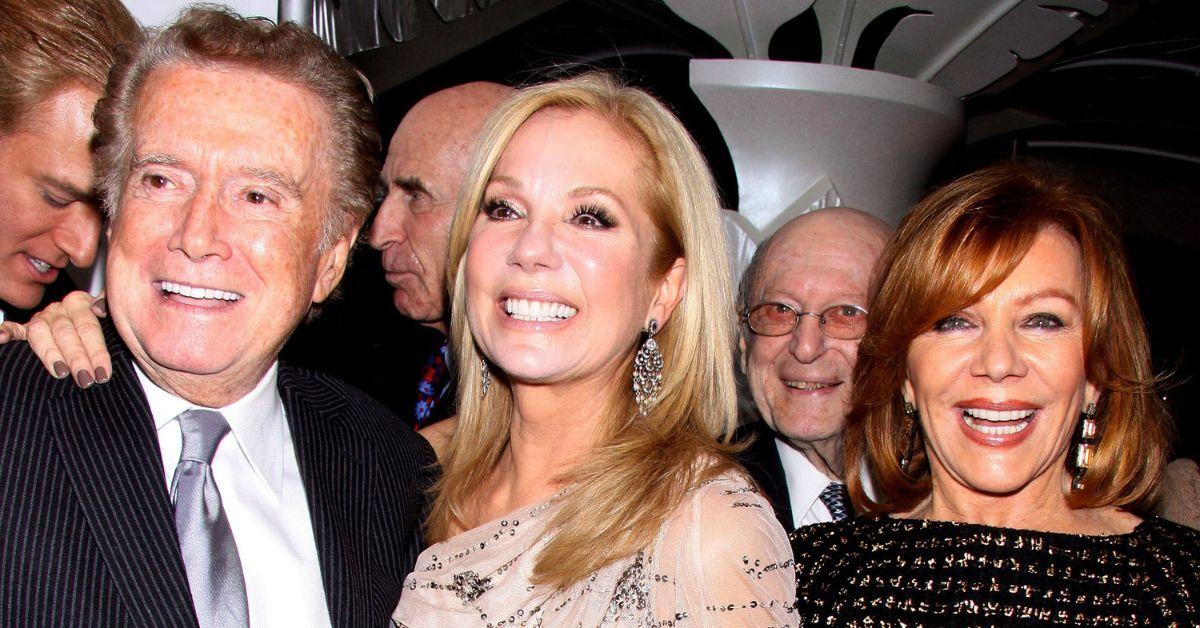 image of Kathie Lee Gifford recalled rushing to visit Joy Philbin and her daughters after learning that Regis Philbin had passed away.