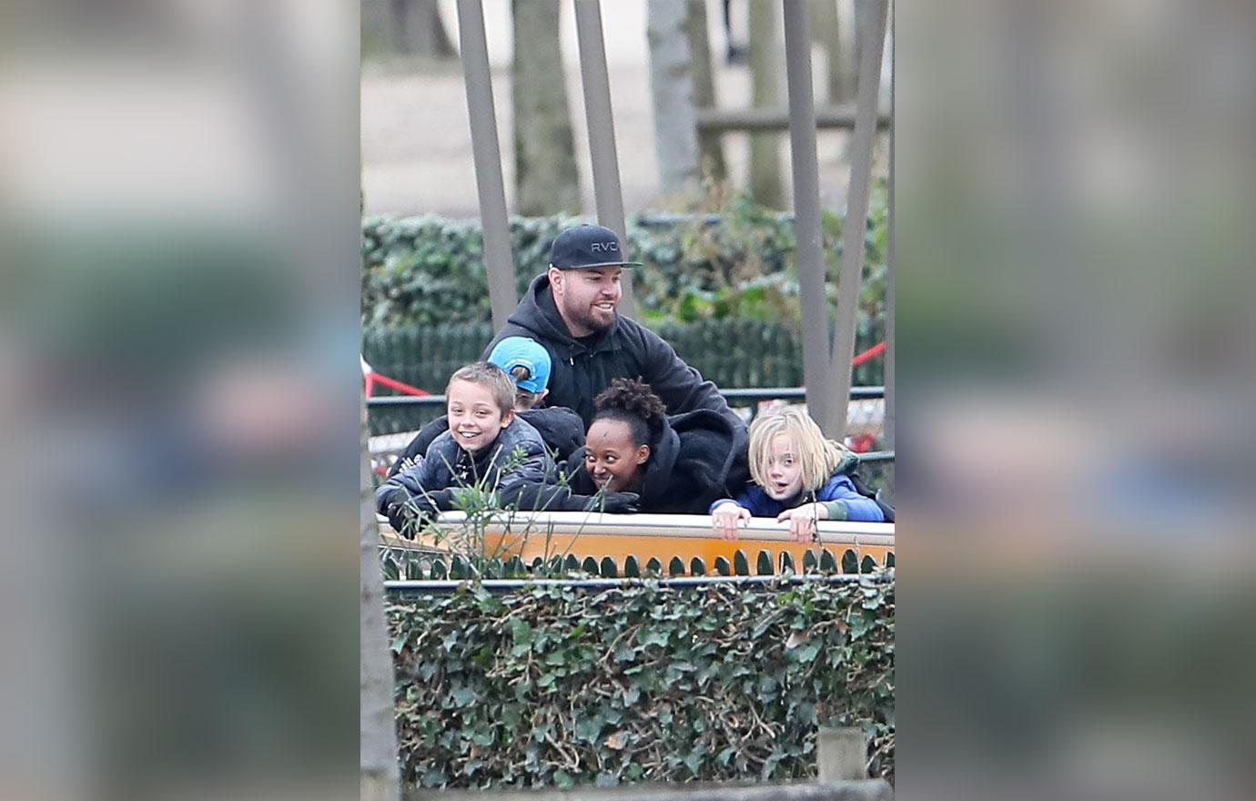 *EXCLUSIVE* The Jolie Pitt kids have a blast at the Tuileries Garden