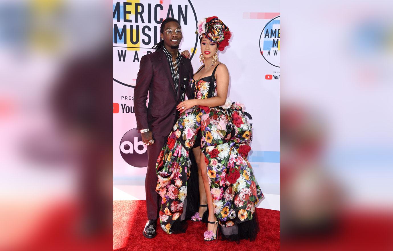 Cardi B And Offset On Red Carpet