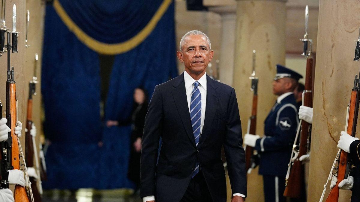 Image of Barack Obama avoided naming the president in the viral remark.