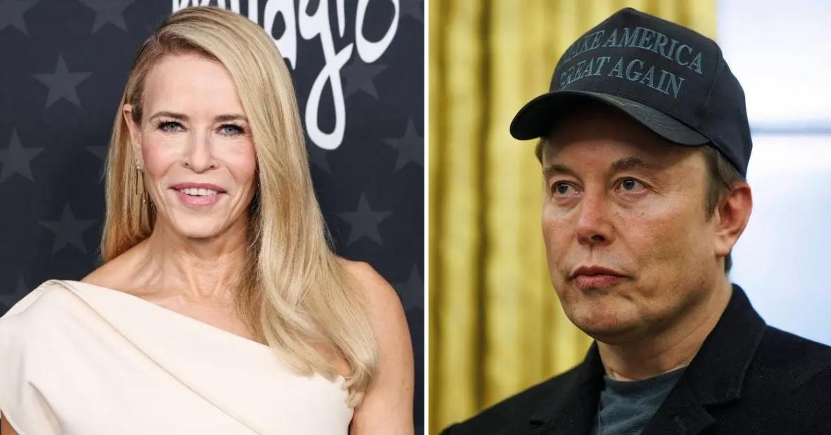 Composite photo of Chelsea Handler and Elon Musk