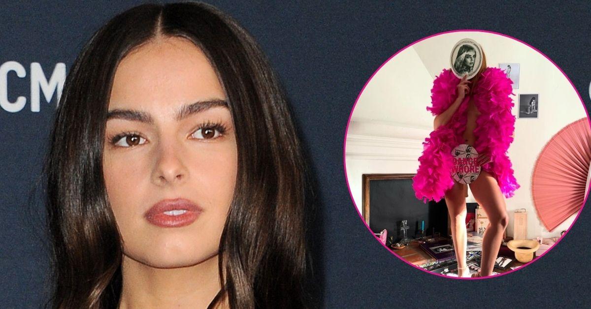 addison rae pink boa photos