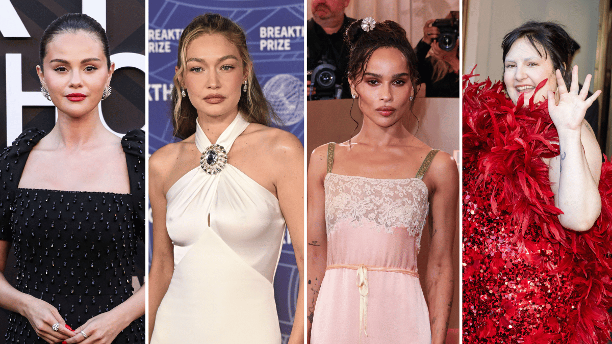 Selena Gomez; Gigi Hadid; Zoë Kravitz; Lena Dunham.
