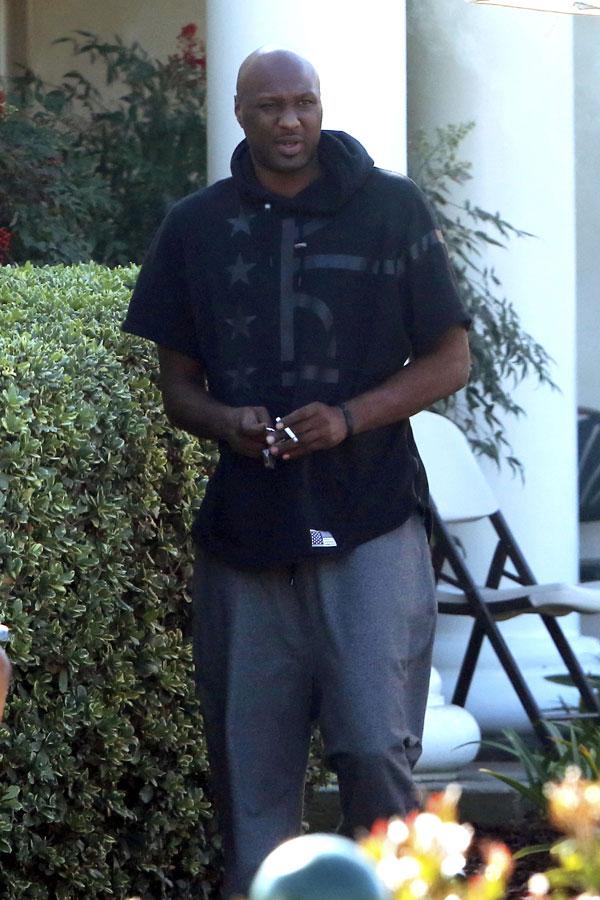 Lamar Odom Spotted Smoking Up At Rehab