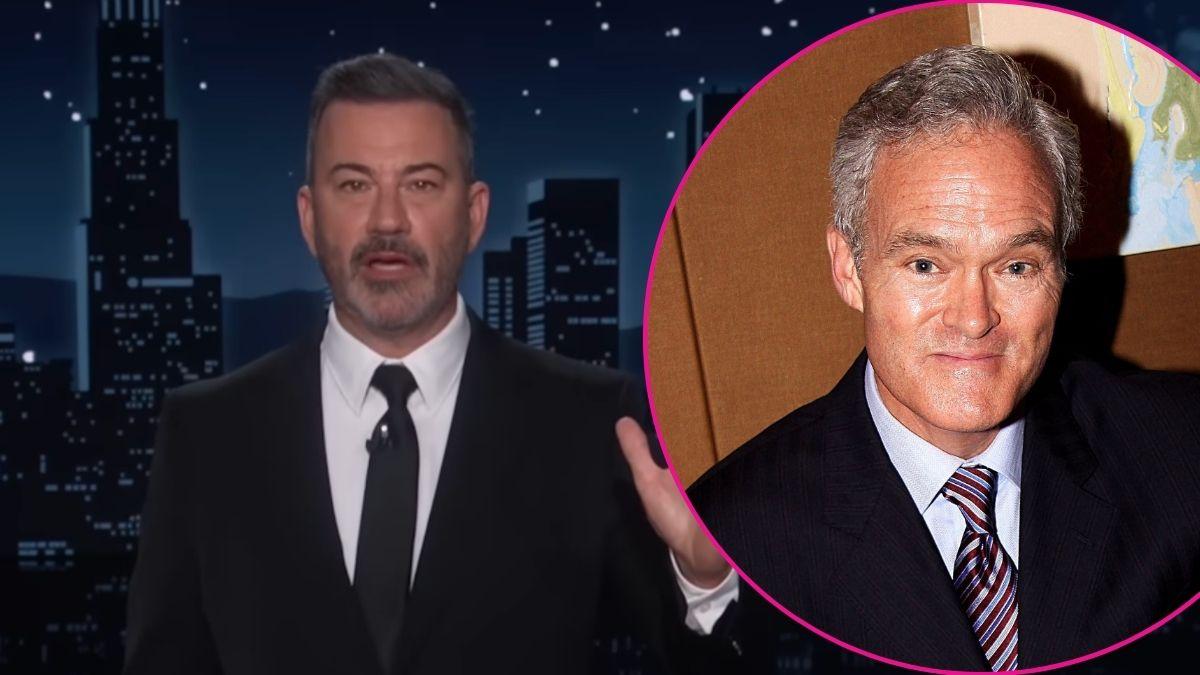 Composite photo of Jimmy Kimmel and Scott Pelley.
