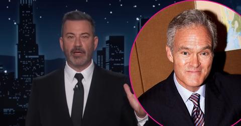 Composite photo of Jimmy Kimmel and Scott Pelley.