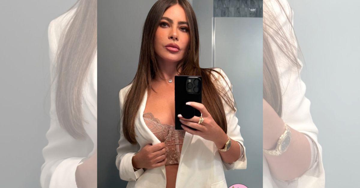 photo of Sofia Vergara dressed in a revealing outfit for a night out in NYC