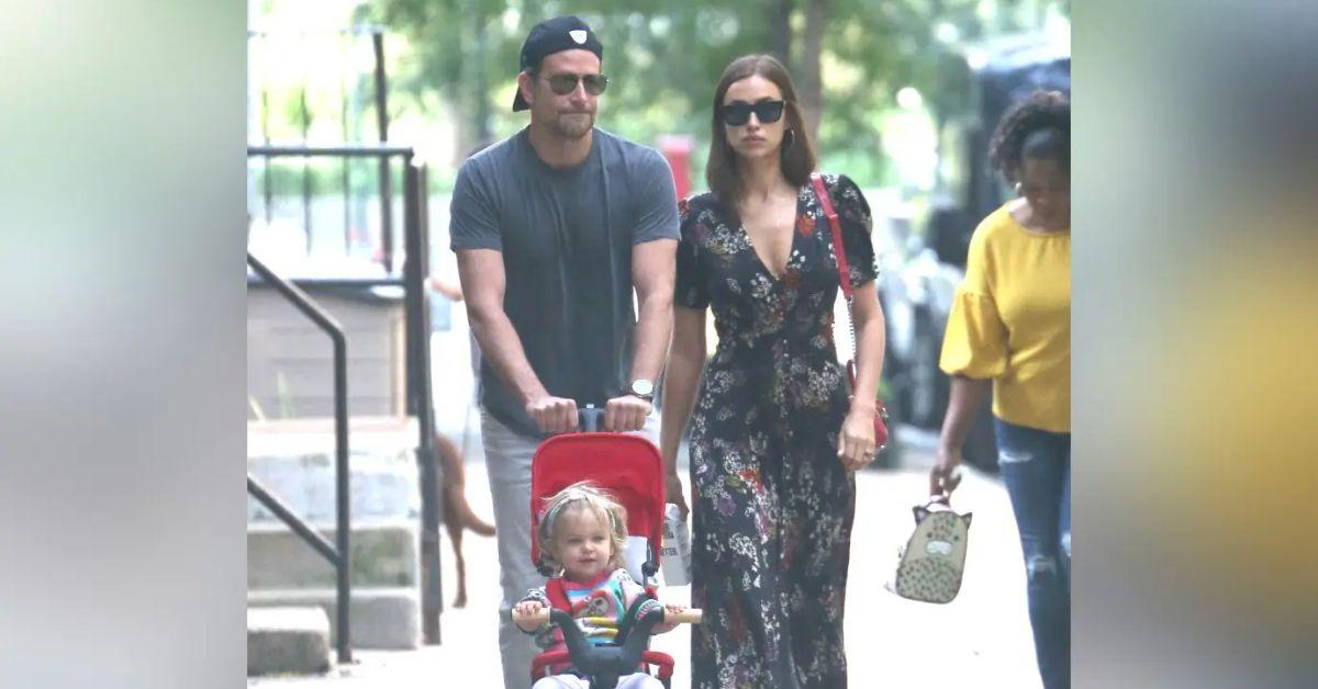 Photo of Bradley Cooper, Irina Shayk and Lea.