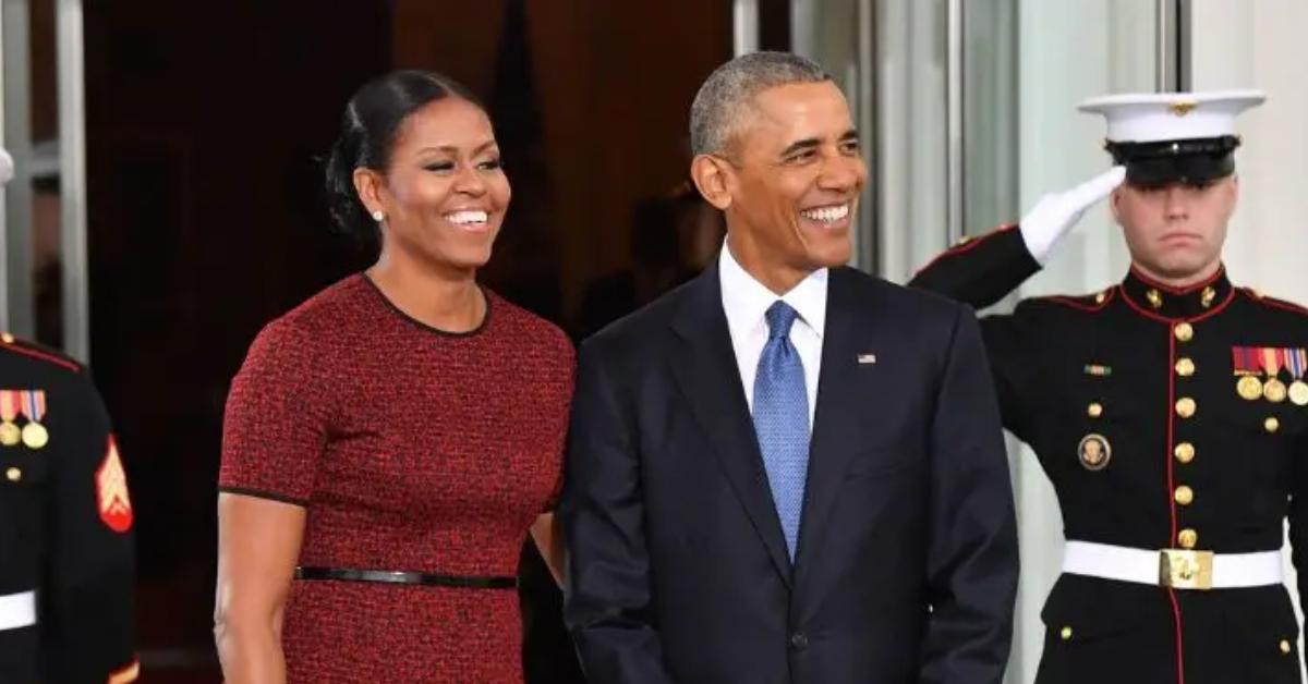 Image of Michelle and Barack Obama have been married since 1992.