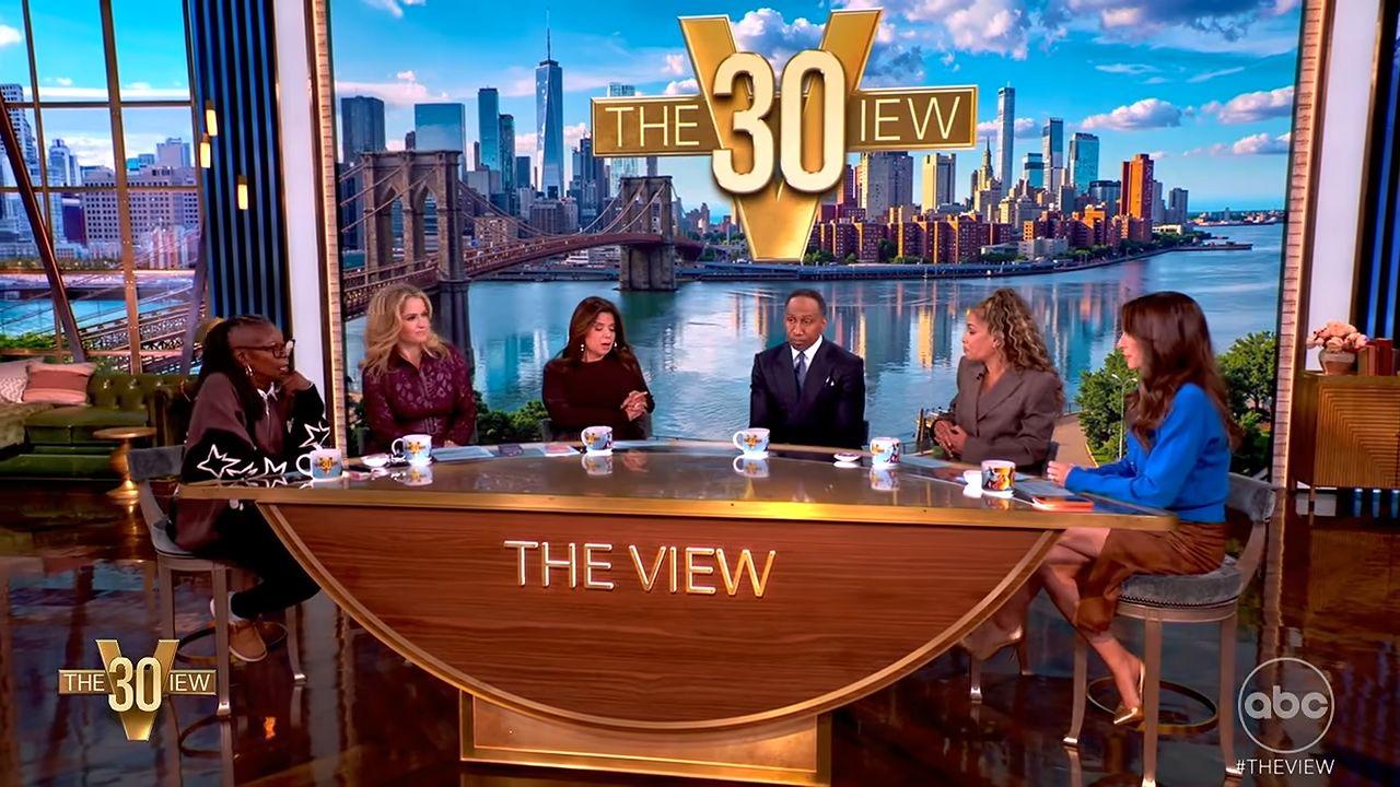 Image of 'The View' cast and Stephen A. Smith