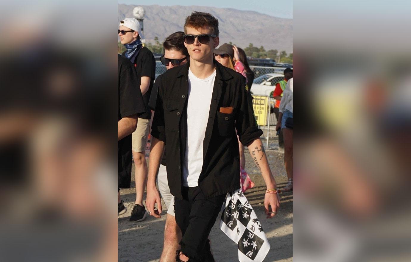 *EXCLUSIVE* Presley Gerber looks stylish at Coachella