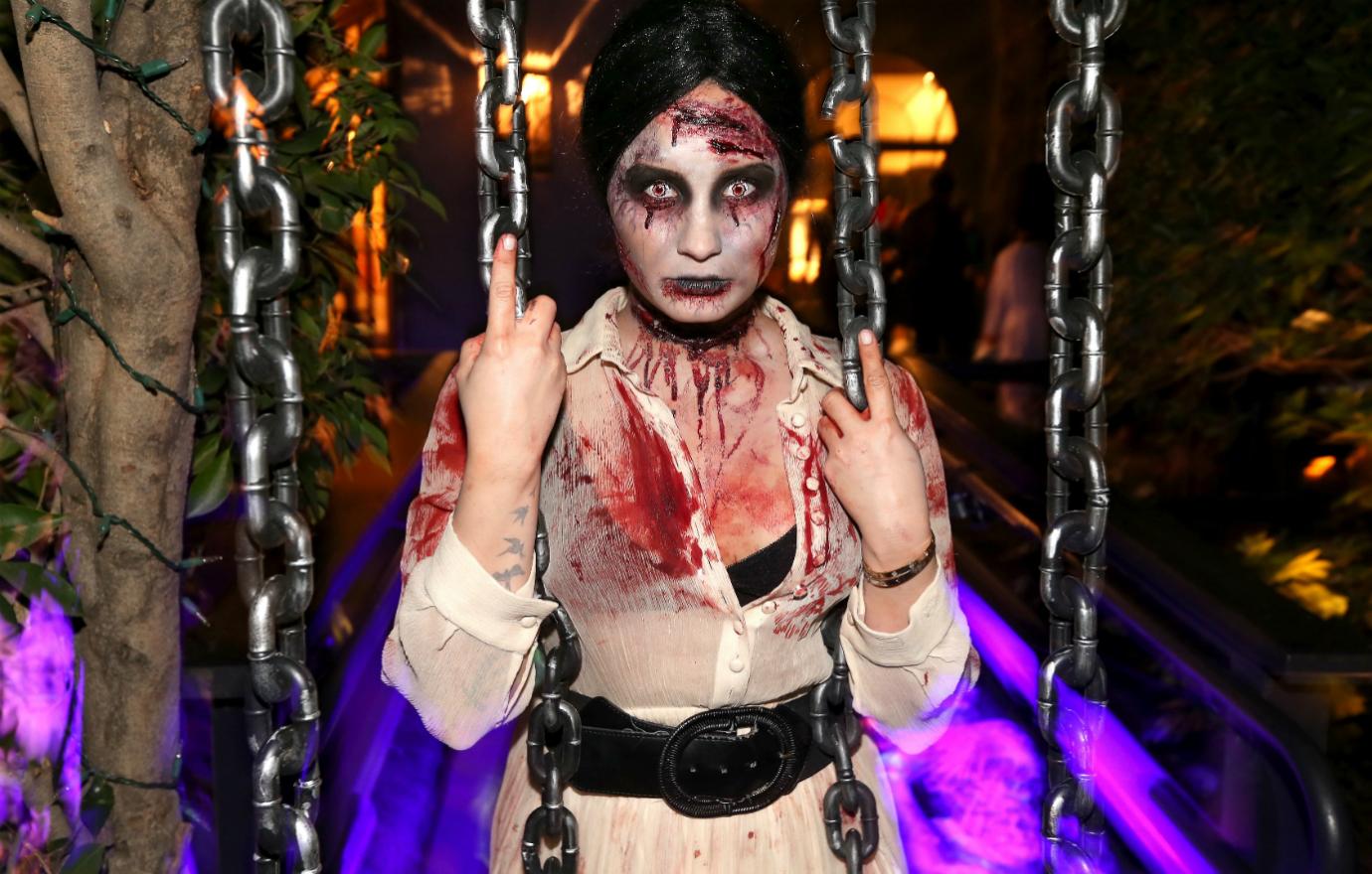 Demi Lovato was downright scary for her Halloween costume.