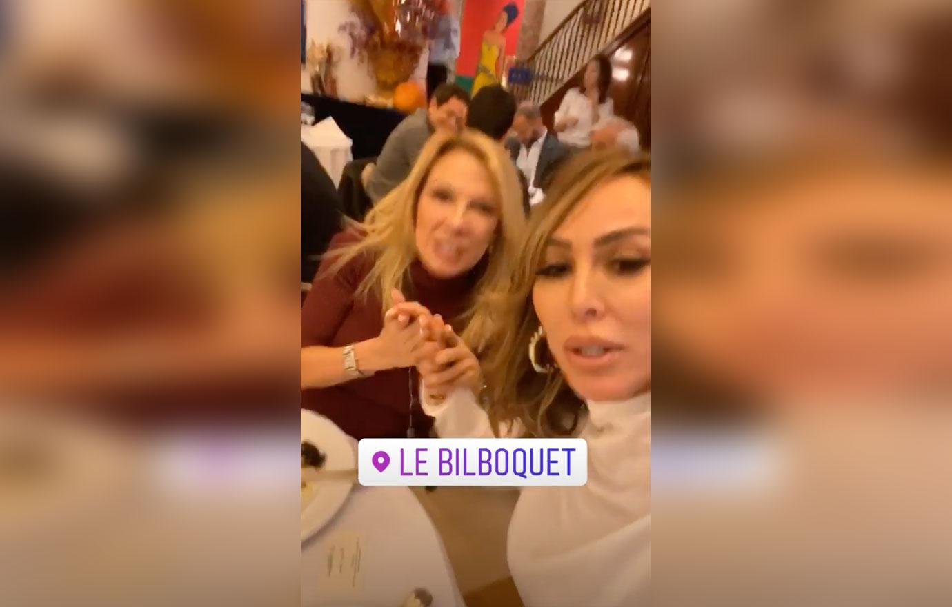 Kelly Dodd And Ramona Singer At Lunch Move RHONY