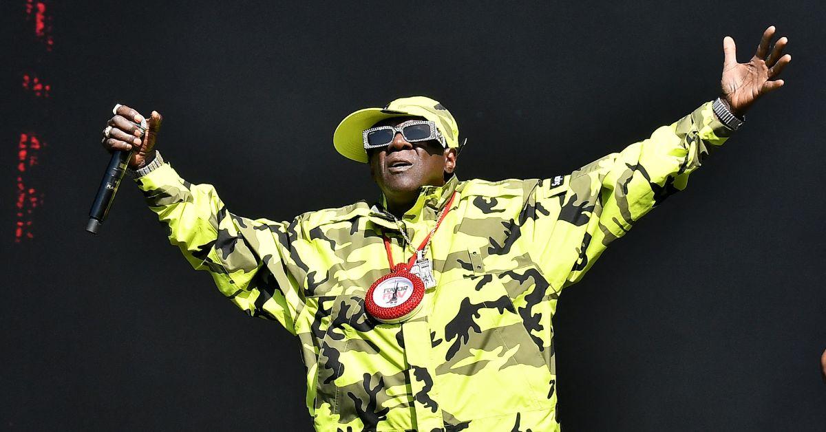 Image of Flavor Flav briefly returned to alcohol in February.