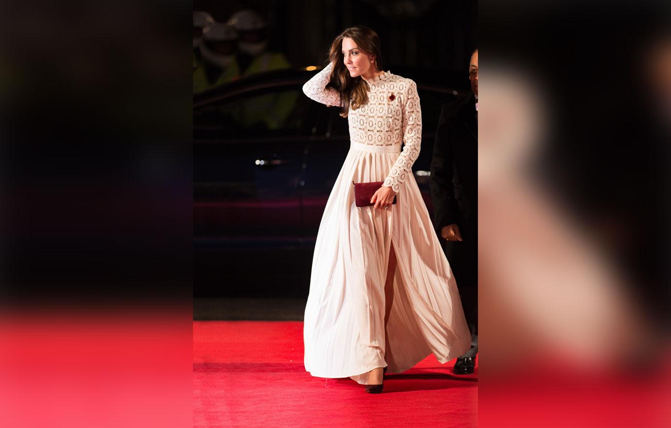 Kate stuns in a floor length $400 dress