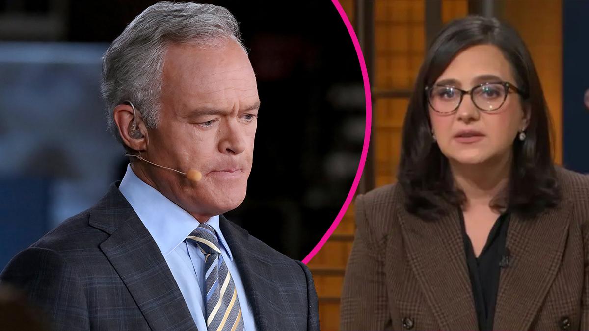 split of Bari Weiss, Scott Pelley. 