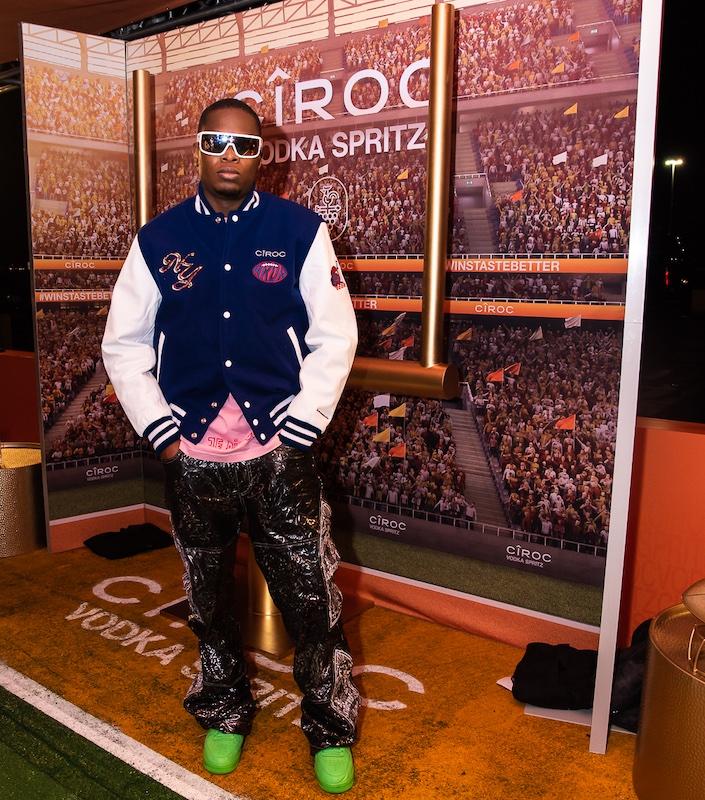 fashion designer ev bravado celebrates the return of football season with ciroc vodka spritz at metlife stadium