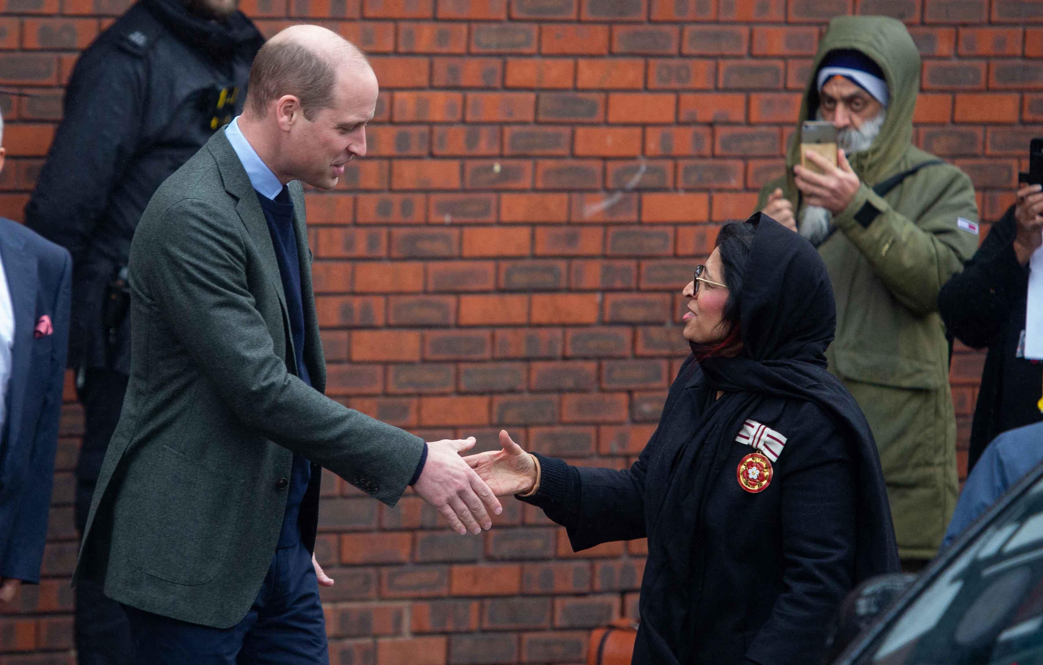 princess of wales kate and prince of wales william at hayes muslim center